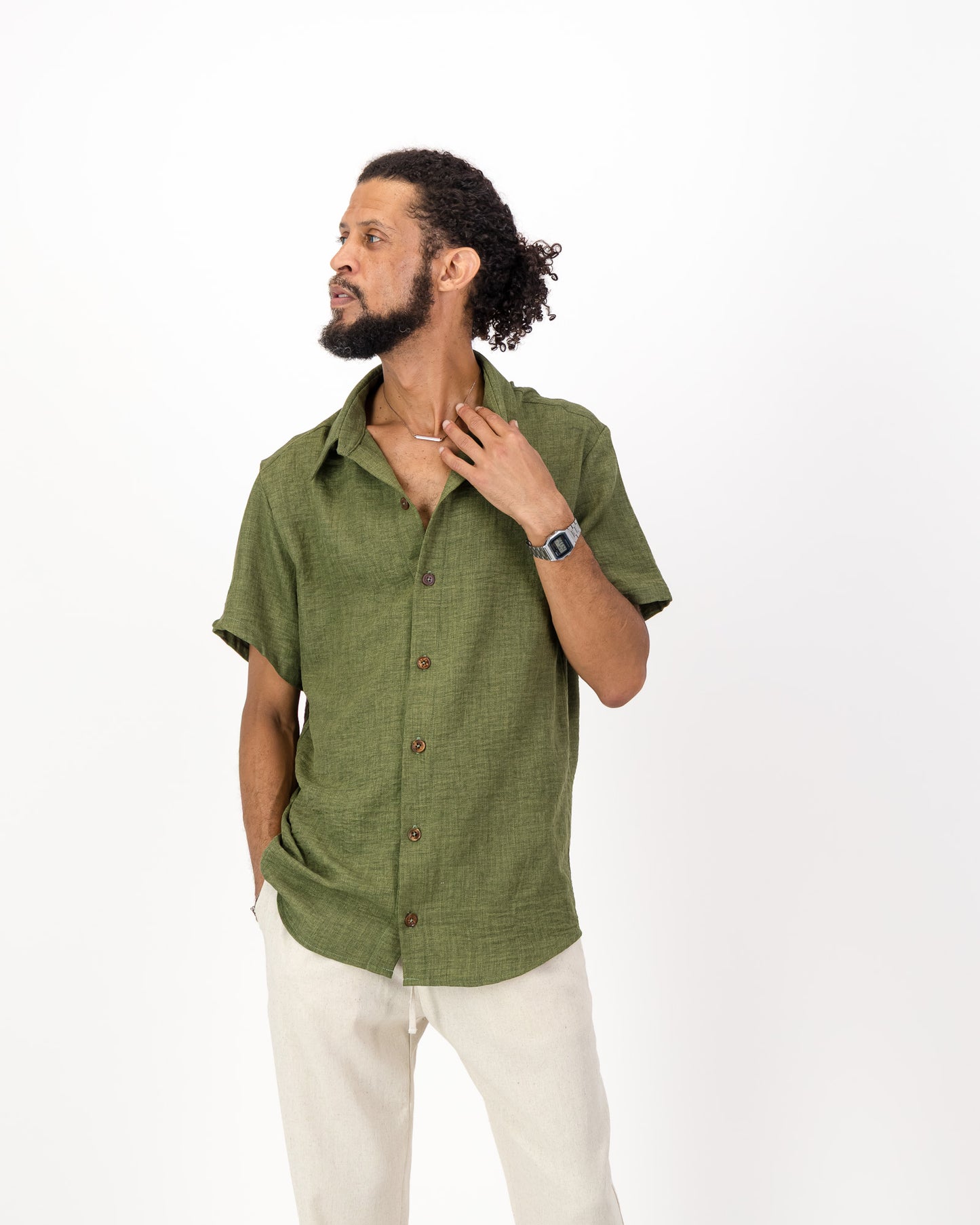 #01 - The Linen Shirt Short Sleeves